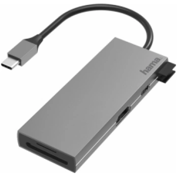 Adapteris Hama USB-C Hub Multiport 6 Ports