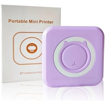 Mini kabatas printeris: bezvadu BT savienojums, te