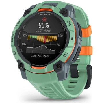 Garmin Instinct 3 viedpulkstenis, AMOLED, 45 mm, N