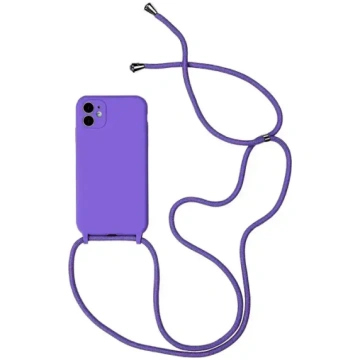 Silikona vāks ar siksniņu iPhone 11 Pro, violets T