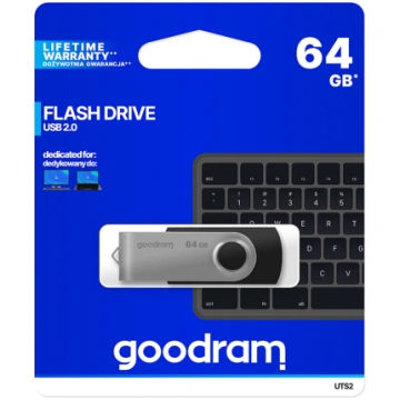Goodram 64 GB USB 2.0 Flash Drive USB Stick, Black
