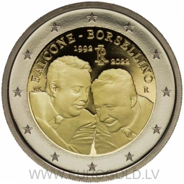 Italy 2 Euro 2022 - Falcone and Borsellino