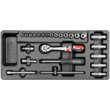 Uzgriežņu atslēgu komplekts 1/4 "instrumentu skapj