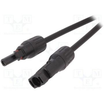 Cable: solar; plug; PIN: 1; IP67; 4mm2; male,femal