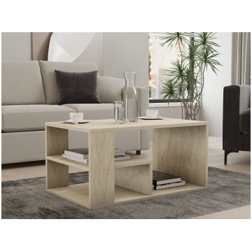 Kafijas galdiņš, Hanah Home, Eros, Travertīns, 80 
