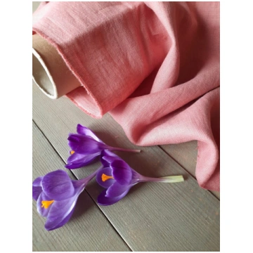 Mīkstināts 100% lins/ rožu rozā/ 205g
