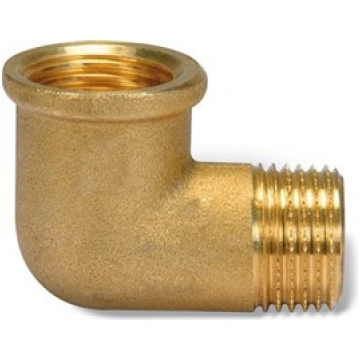 Misiņa līkums 1/4"/90° FM