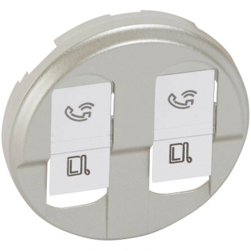 Celiane Centrālā plate RJ 45 x2 titāna EB108918586