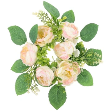 ABOOFAN Mākslīgās mazās peonijas, zaļie vainagi, s