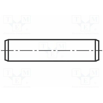 Cylindrical stud; steel; BN 855; Ø: 2mm; L: 6mm; D