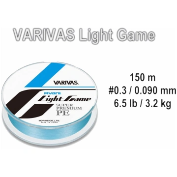 Pītā aukla VARIVAS Avani LIGHT Game PET - 0.3 | VA