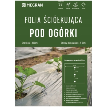 Plēve Megran 71721, melna krās., 1 x 5 m