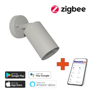 Sienas lampa 1x GU10 pelēka (Zigbee)