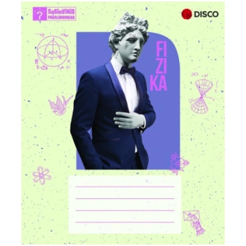 Fizikas blociņš ar formulām, 32 lappuses DISCO