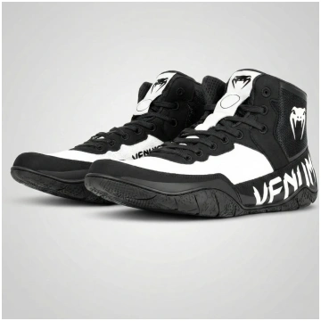 Cīņas apavi Venum Elite Black and White