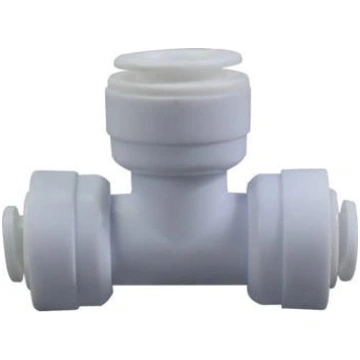 Tee - Quick water connector - 2x 1/4" 6.5mm plug, 