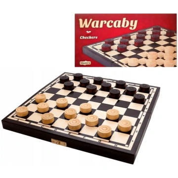 Wooden draughts 25cm MAGIERA ( MAGIERA WARCABY 590