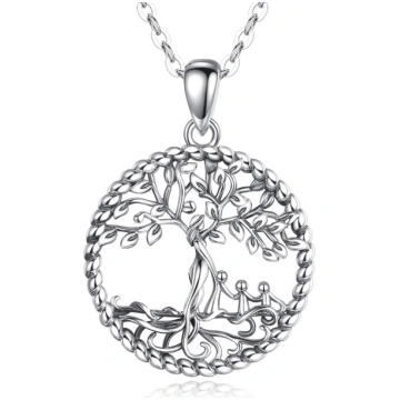 AEONSLOVE Lebensbaum Kette Damen Baum des Lebens A