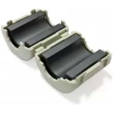 EMI filtering ferrite core with clip for 9.5-10.5 