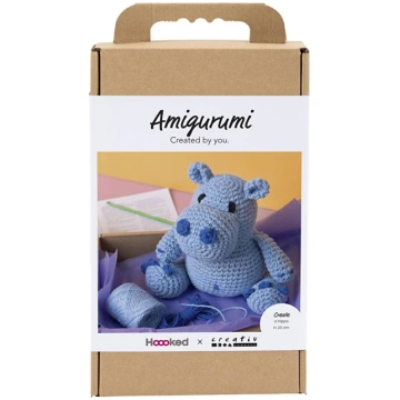 DIY Kit - Hippo - blue - light blue (977866) 97786
