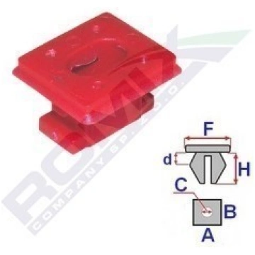 Stiprinājuma poga BMW 3 E46 / E65 / E83 ROMIX C606