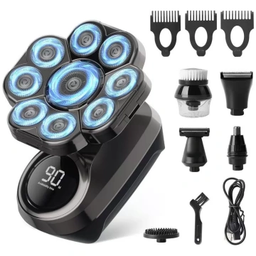 Uzlādējams elektriskais skuveklis 9D IPX7 Waterpro
