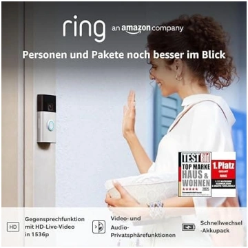 Amazon Ring Battery Video Doorbell Plus | Bezvadu 