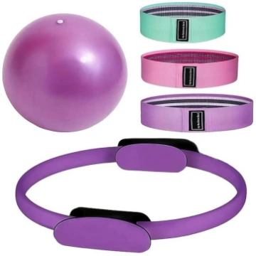 INLANDSIS Pilates gredzenu komplekts 5 daļu fitnes