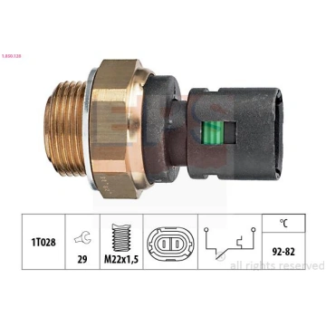 EPS 1-850-128 - Termoslēdzis, Radiatora ventilator