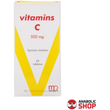Medpro Vitamīns C, 60 ilgstošas darbības tabletes