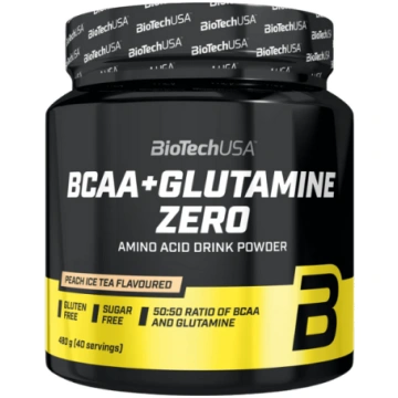 BCAA+Glutamine Zero 480 g BioTech Peach Ice Tea