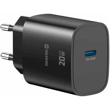 Swissten Edge Tīkla Lādētājs USB-C GaN 20W Melns 2