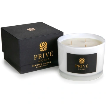PRIVE HOME - Svece, 420 g (tabakas lapu, pelargoni