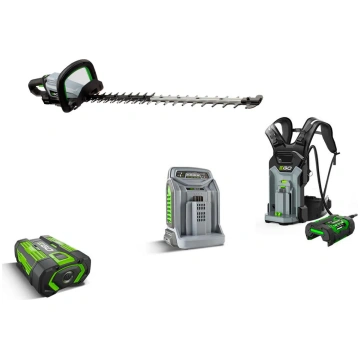 EGO Power HTX7500 Hedge Trimmer Kit + Battery + Ba