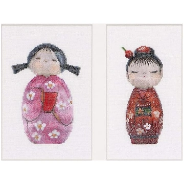 Thea Gouverneur „Kokeshi lelles” izšūšanas komplek