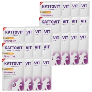 Kattovit Sensitive Pate kurczak 85g saszetka uniwe
