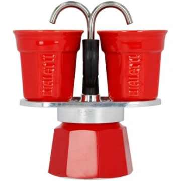 Bialetti Mini Express coffee machine red 2tz + 2 c