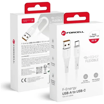 Cable USB A to USB C Forcell F-Energy QC4.0 3A 66W