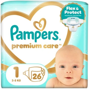 Pampers Premium Care, 1. Izmērs (Mini), 26 Autiņbi