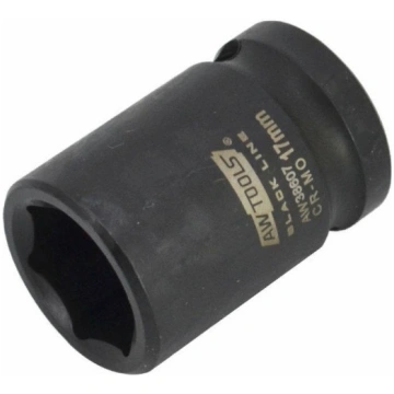 1/2" HEX IMPACT SOCKET BIT 27mm, CrMo tērauds, mel