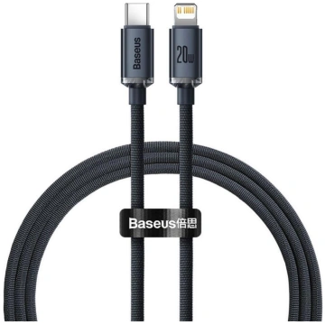 Kabelis Baseus CABLE LIGHTNING TO USB 2M/BLACK CAJ