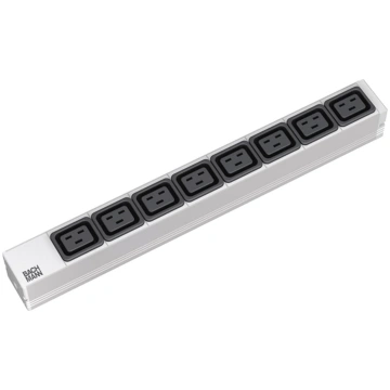 Bachmann 19" socket strip, 8x C19 socket, C20 plug