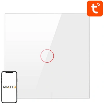 Avatto Smart Light Switch ZigBee ZTS02-EU-W1, 1-Wa
