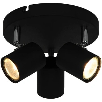 Lampa pārvietojams Okko Safi GU13014D-3R BLK, GU10
