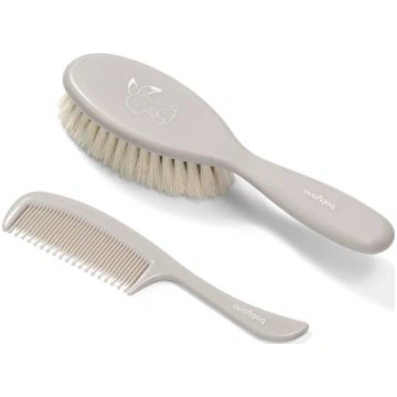 Suka dabīga NATURAL SUPER SOFT+ķemme BabyOno 56803
