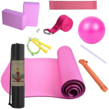 Jogas paklājs mājas lietošanai, Pilates komplekts 