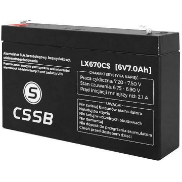 CSSB żelowy 6V 7Ah | LX670CS | 5902270713312