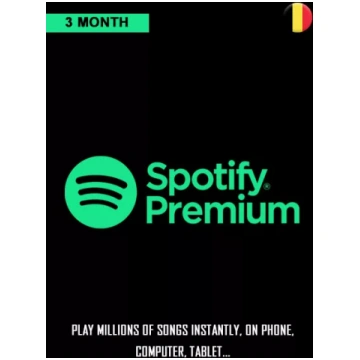 Beļģija Spotify Premium 3 Mēneša Abonements