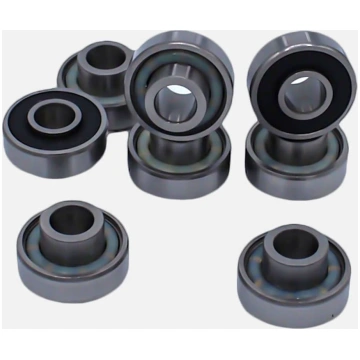 Bearings with Integrated Spacer for Skateboards an