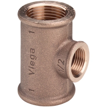 Viega trejgabals, 3/4"x1/2"x3/4", bronza, 264468